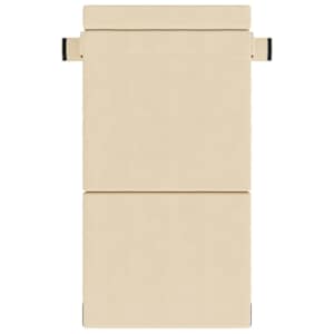 Skládací pohovka postel Krémová 70 x 72 x 60 cm Textil - obrázek 3