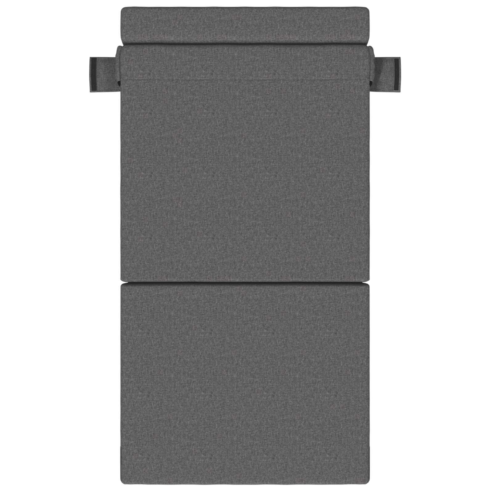 Zložljiva sedežna postelja Svetlo siva 190 x 70 x 15 cm blago - slika 2