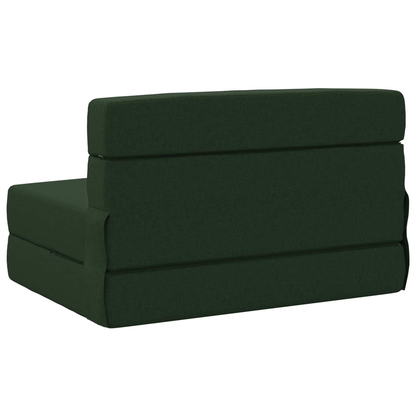 Zložljiva sedežna postelja Temno zelena 190 x 70 x 15 cm blago - slika 4