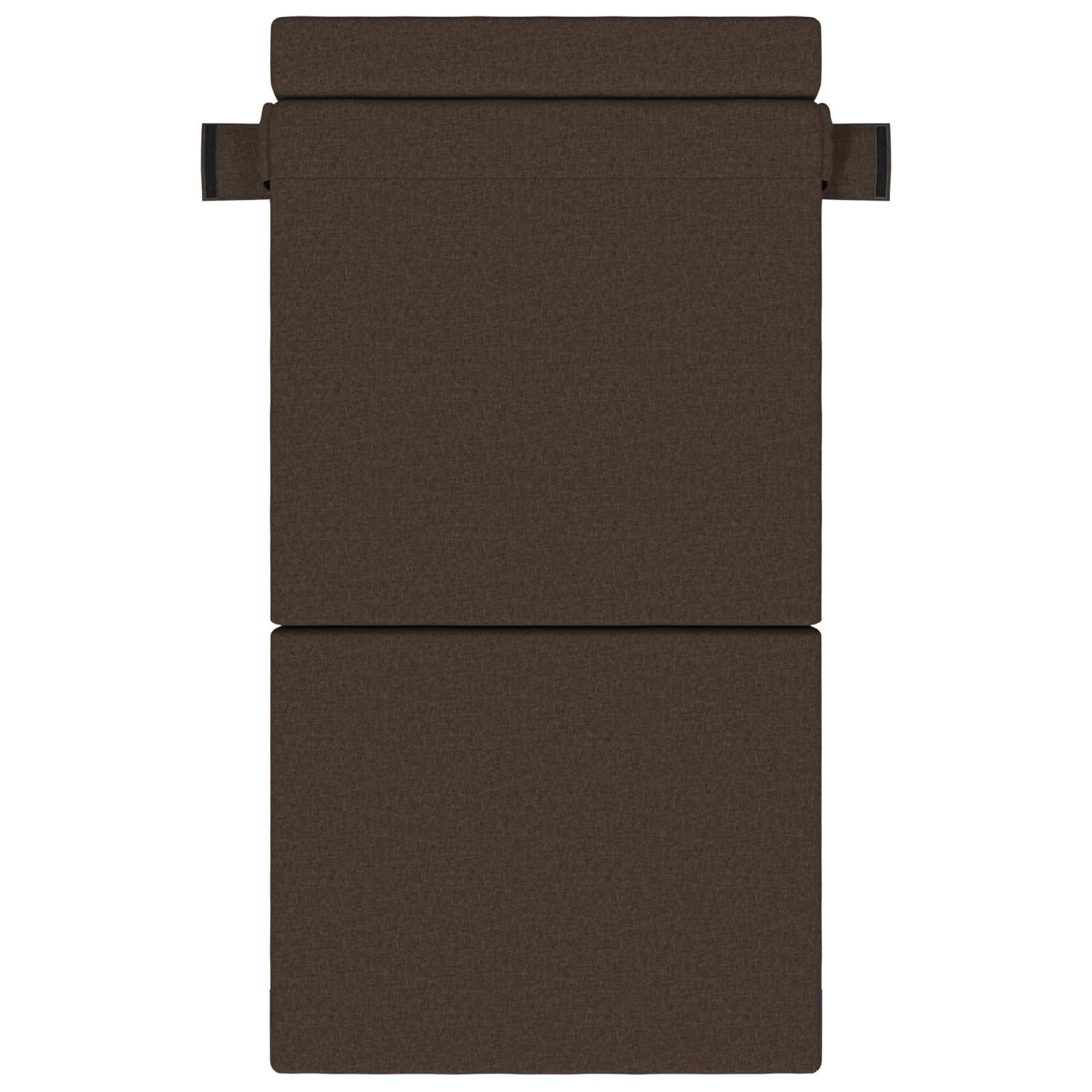 Skládací pohovka postel Taupe 70 x 80 x 60 cm Textil - obrázek 3