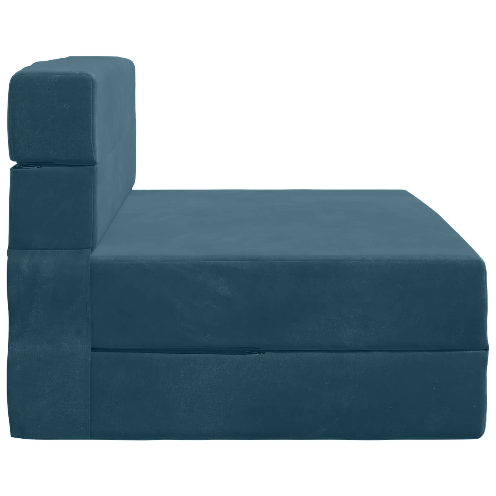 Zložljiva sedežna postelja Modra 190 x 70 x 15 cm Žamet - slika 3