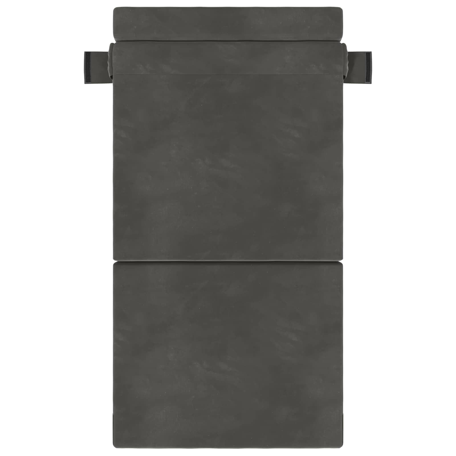 Zložljiva sedežna postelja Temno siva 190 x 70 x 15 cm Žamet - slika 2