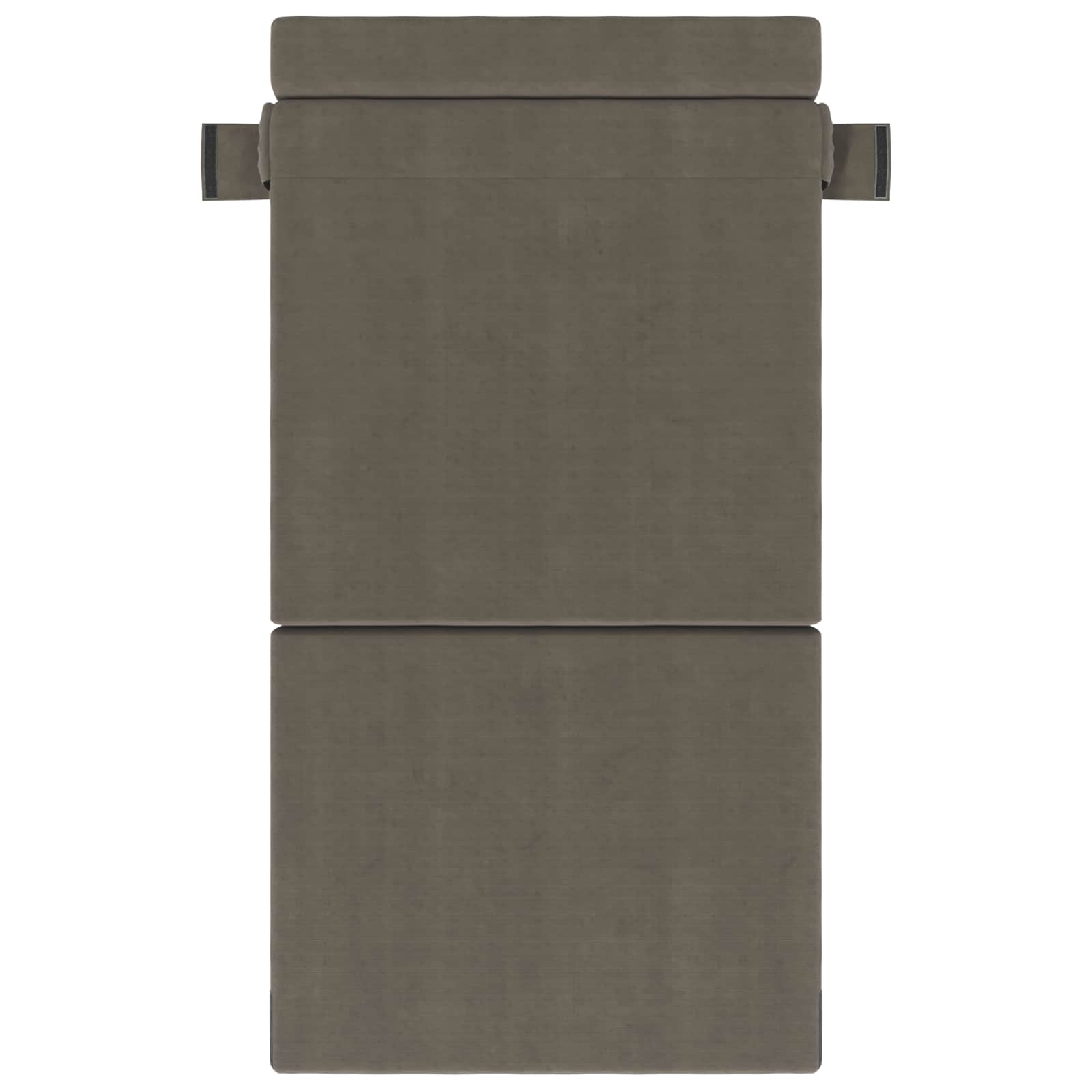 Zložljiva sedežna postelja Svetlo siva 190 x 70 x 15 cm - slika 2