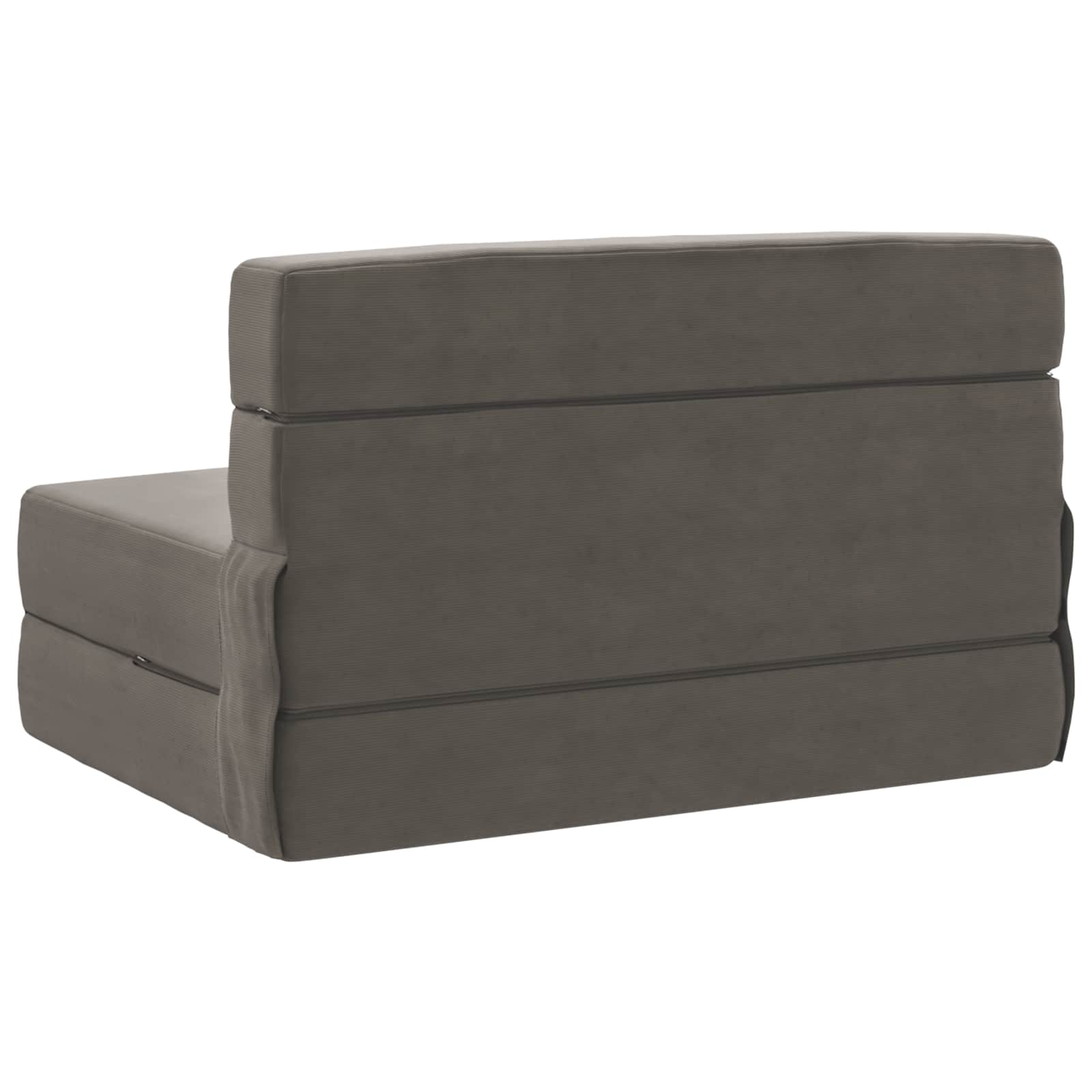 Zložljiva sedežna postelja Svetlo siva 190 x 70 x 15 cm - slika 4