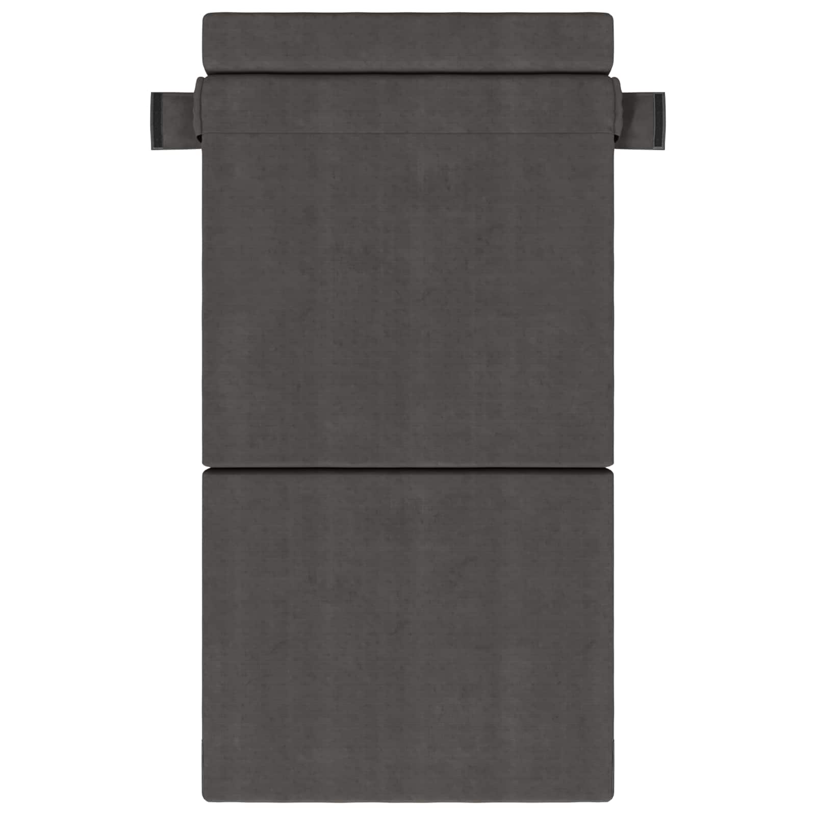 Zložljiva sedežna postelja Temno siva 190 x 100 x 15 cm - slika 2