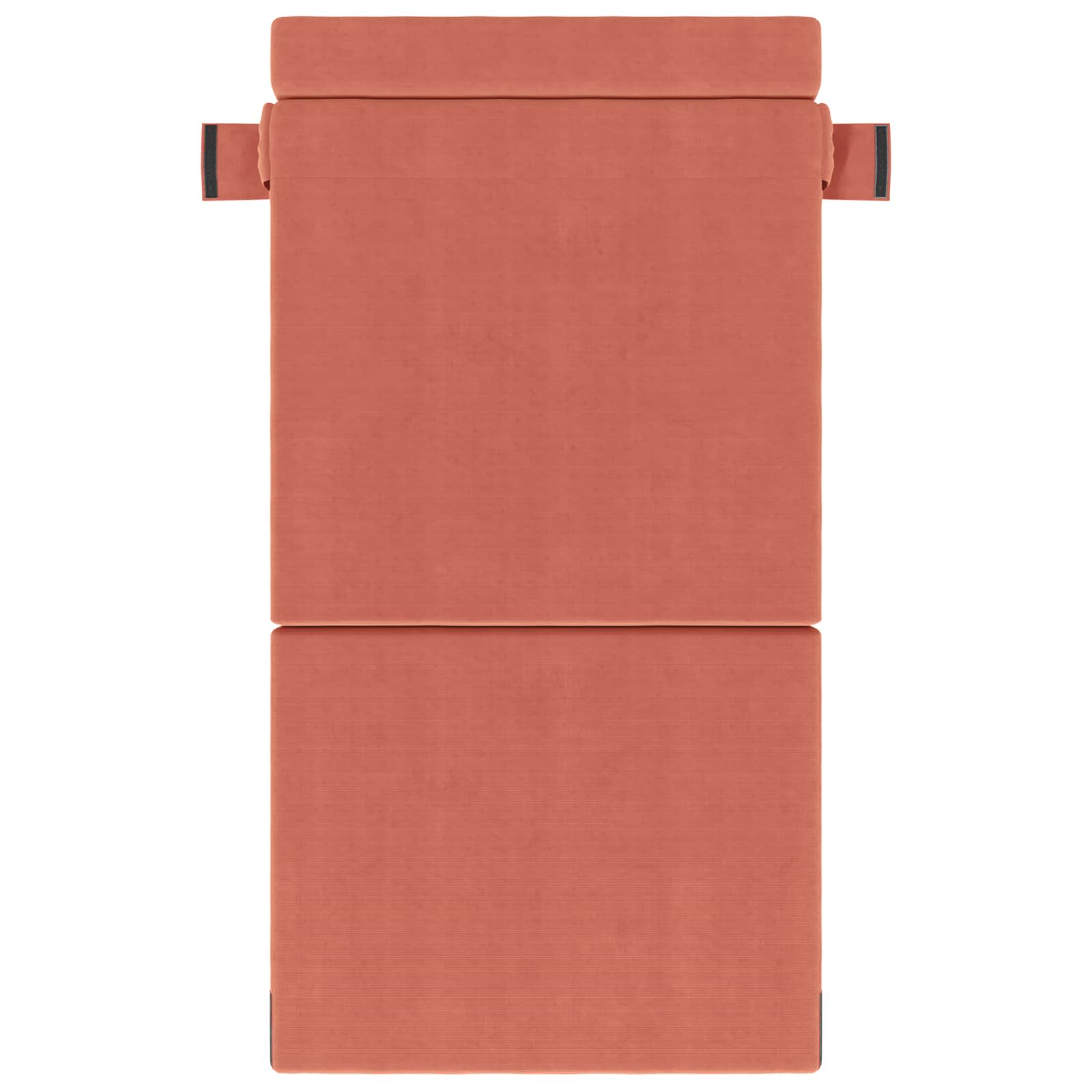 Zložljiva sedežna postelja Rdeče oranžna 190 x 100 x 15 cm - slika 2