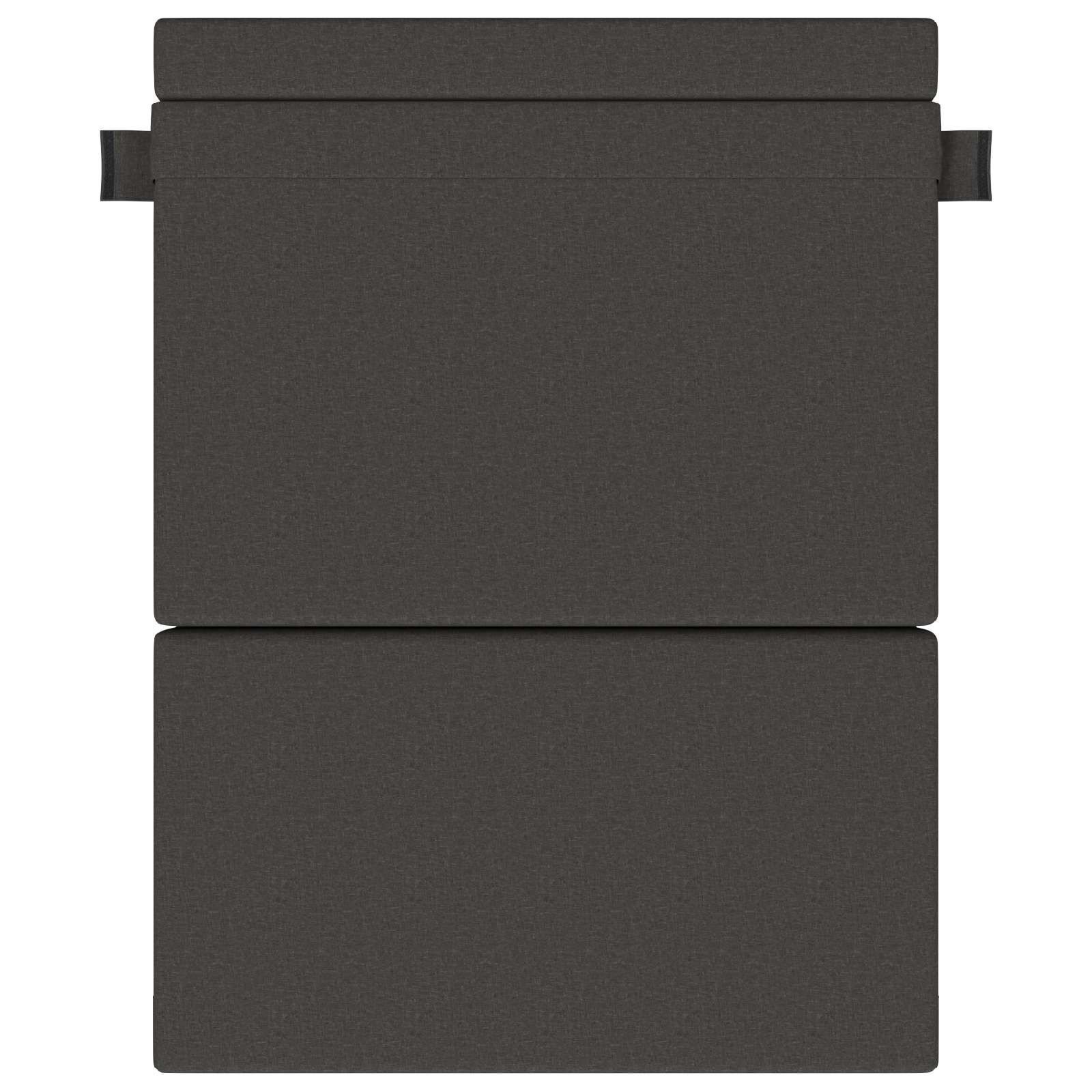 Zložljiva sedežna postelja Temno siva 203 x 152 x 15 cm blago - slika 2