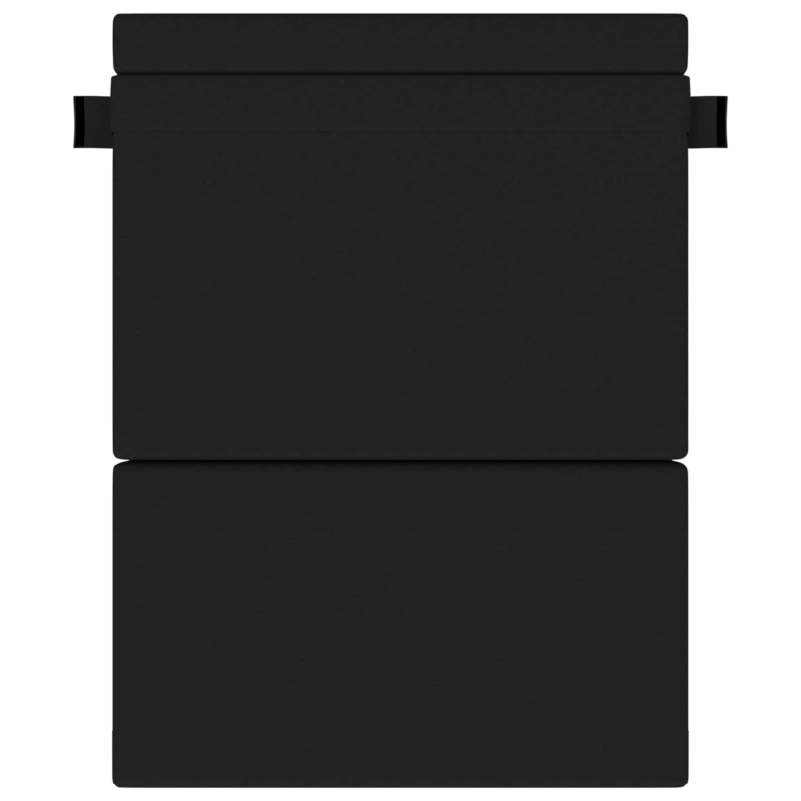 Zložljiva sedežna postelja Črna 203 x 152 x 15 cm blago - slika 2