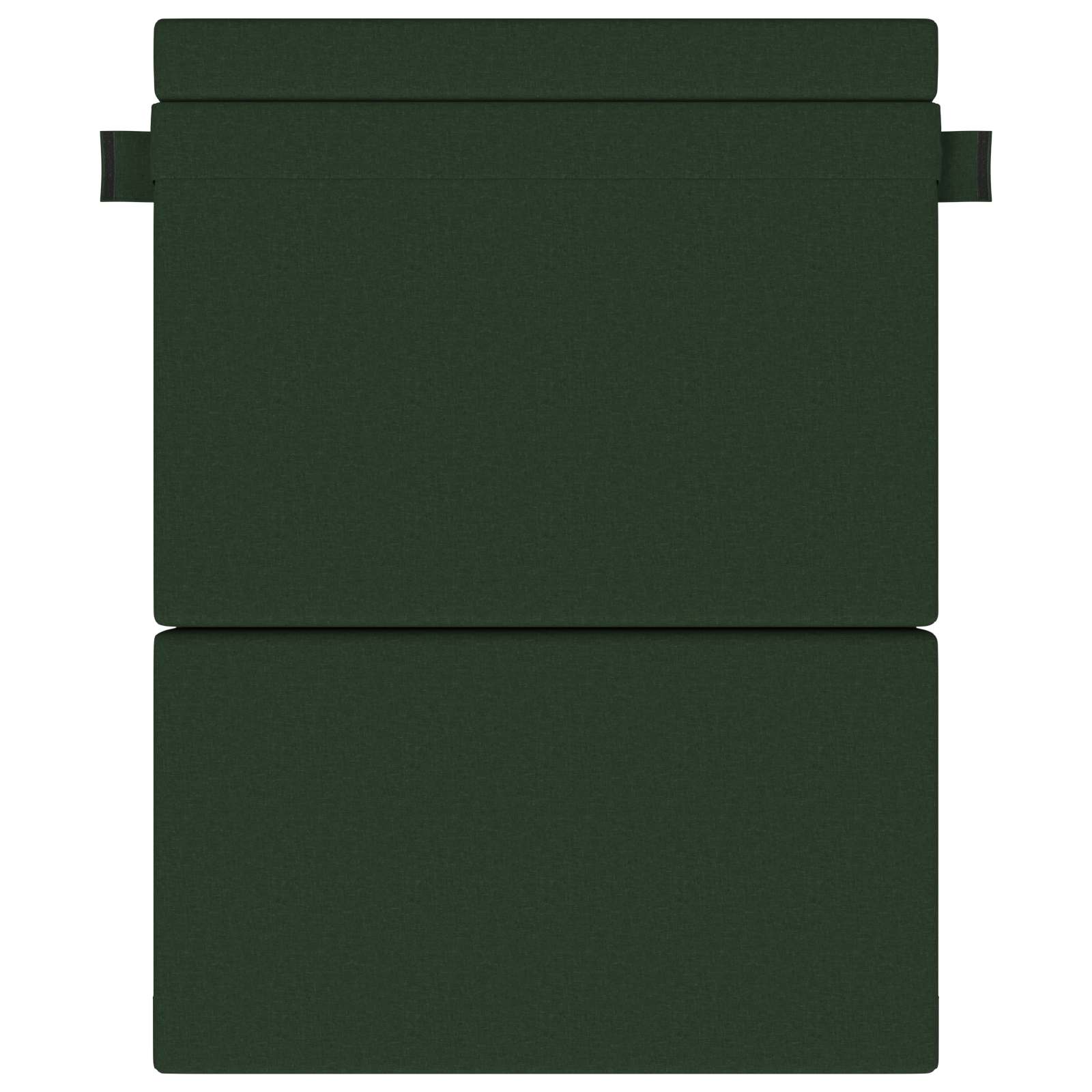 Zložljiva sedežna postelja Temno zelena 203 x 152 x 15 cm blago - slika 2