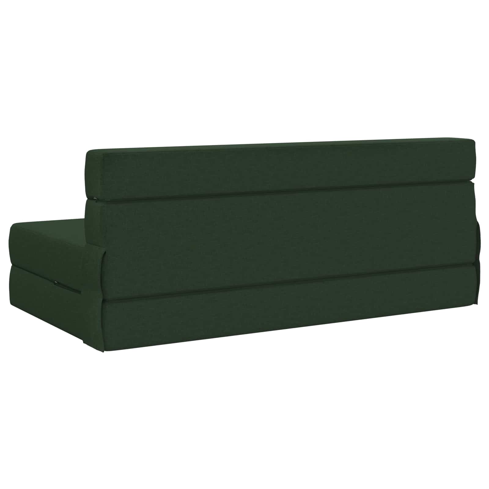 Zložljiva sedežna postelja Temno zelena 203 x 152 x 15 cm blago - slika 4