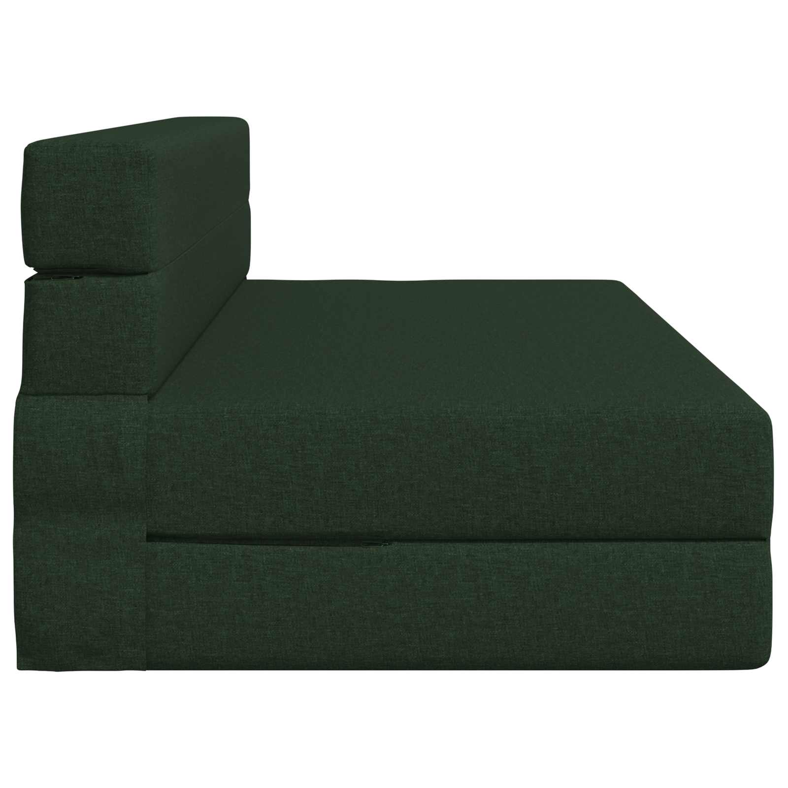 Zložljiva sedežna postelja Temno zelena 203 x 152 x 15 cm blago - slika 3