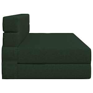 Skládací pohovka postel Tmavě zelená 152 x 86,5 x 60 cm Textil - obrázek 4