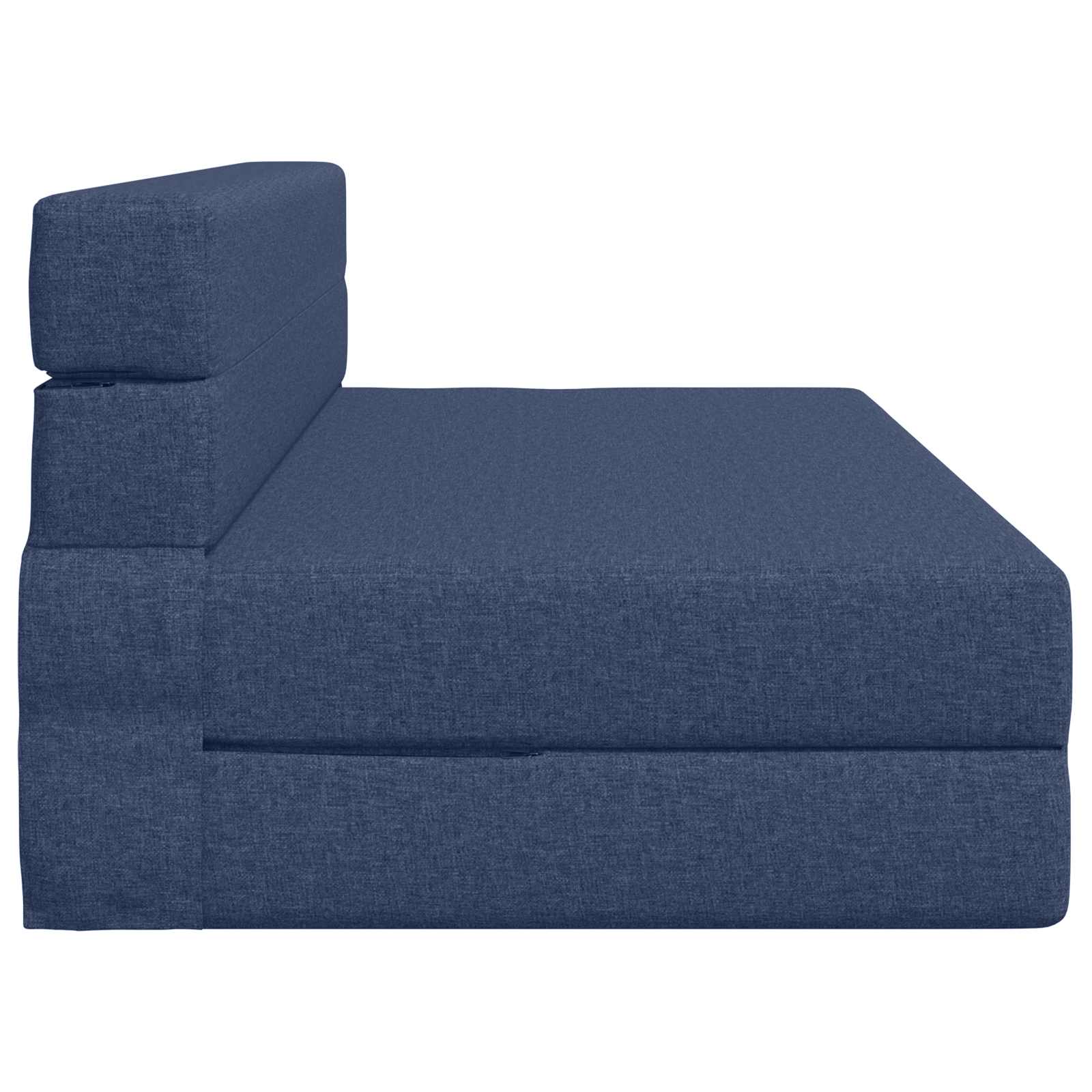 Zložljiva sedežna postelja Modra 203 x 152 x 15 cm blago - slika 3