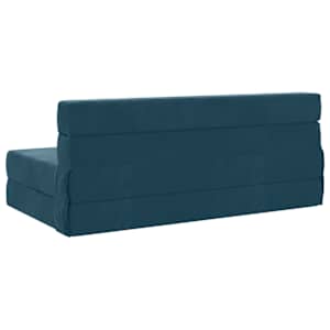 Skládací pohovka postel Modrá 152 x 86,5 x 60 cm Textil - obrázek 5