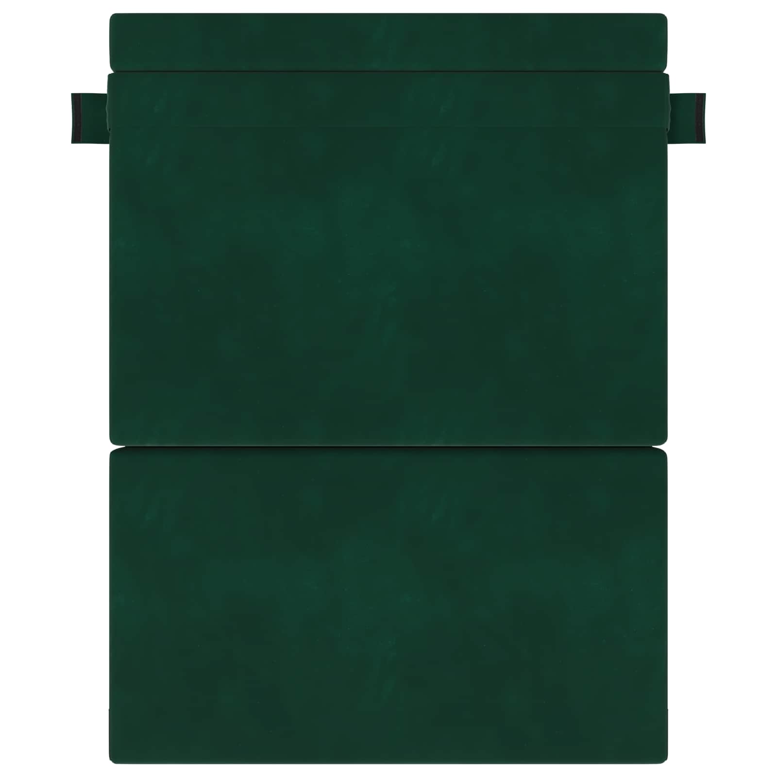 Zložljiva sedežna postelja Temno zelena 203 x 152 x 15 cm Žamet - slika 2