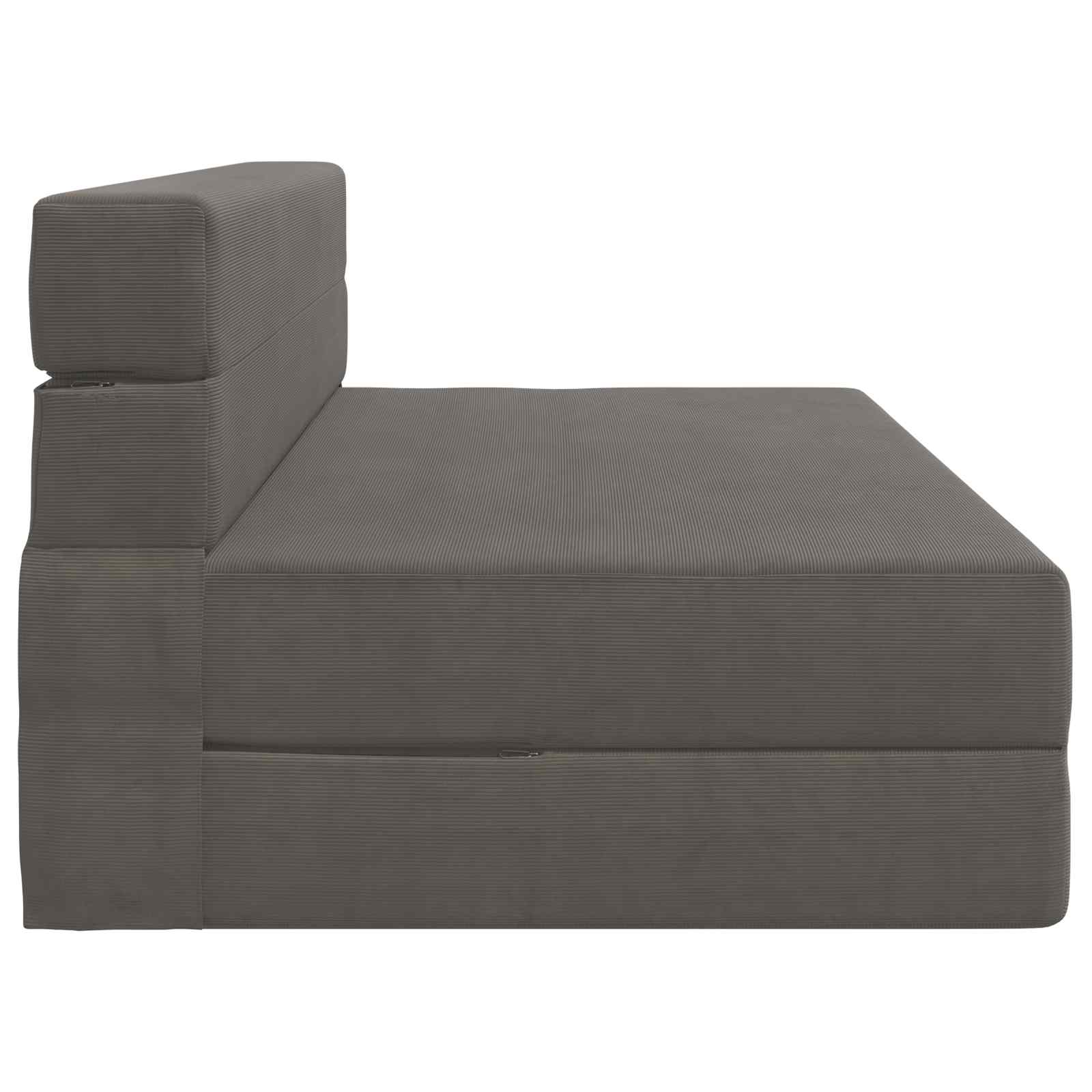 Zložljiva sedežna postelja Svetlo siva 203 x 152 x 15 cm - slika 3