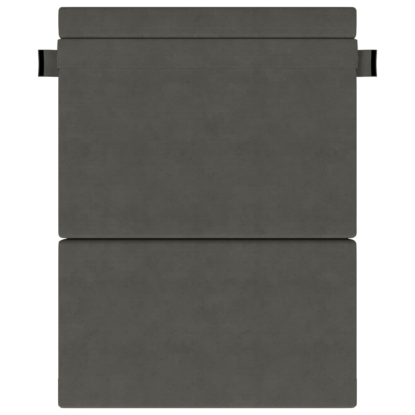 Zložljiva sedežna postelja Temno siva 203 x 152 x 15 cm - slika 2