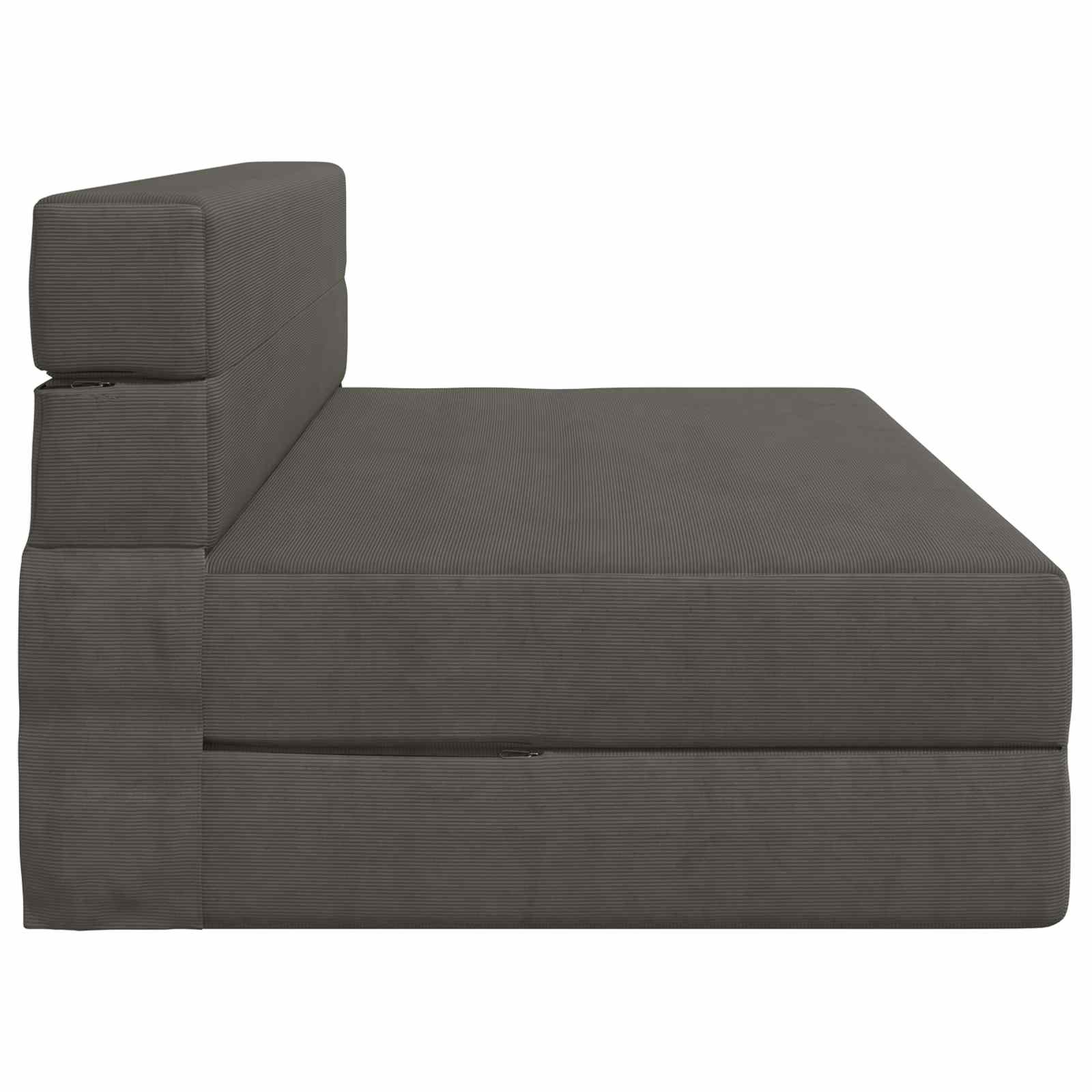 Zložljiva sedežna postelja Temno siva 203 x 152 x 15 cm - slika 3