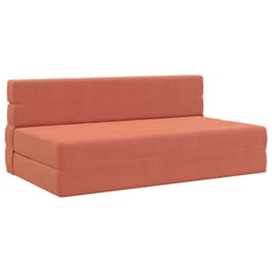vidaXL Kokkupandav diivanvoodi Punane oranž 152 x 86,5 x 60 cm kangas