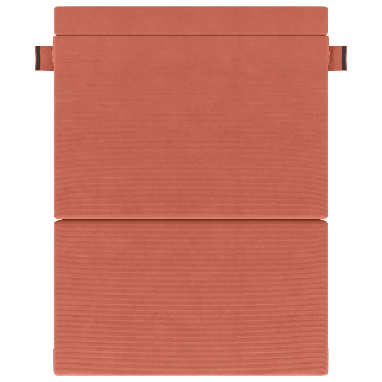 Zložljiva sedežna postelja Rdeče oranžna 203 x 152 x 15 cm - slika 2