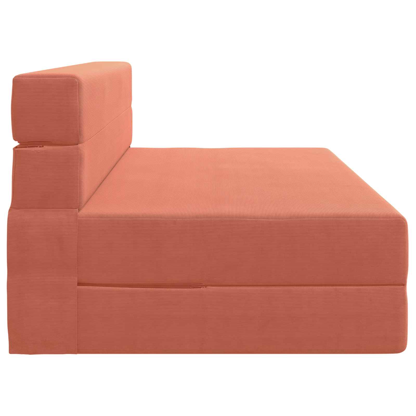 Zložljiva sedežna postelja Rdeče oranžna 203 x 152 x 15 cm - slika 3