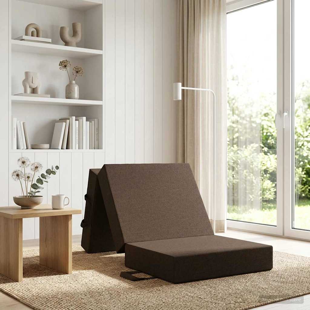Skládací pohovka postel 75 x 67 x 45 cm Taupe