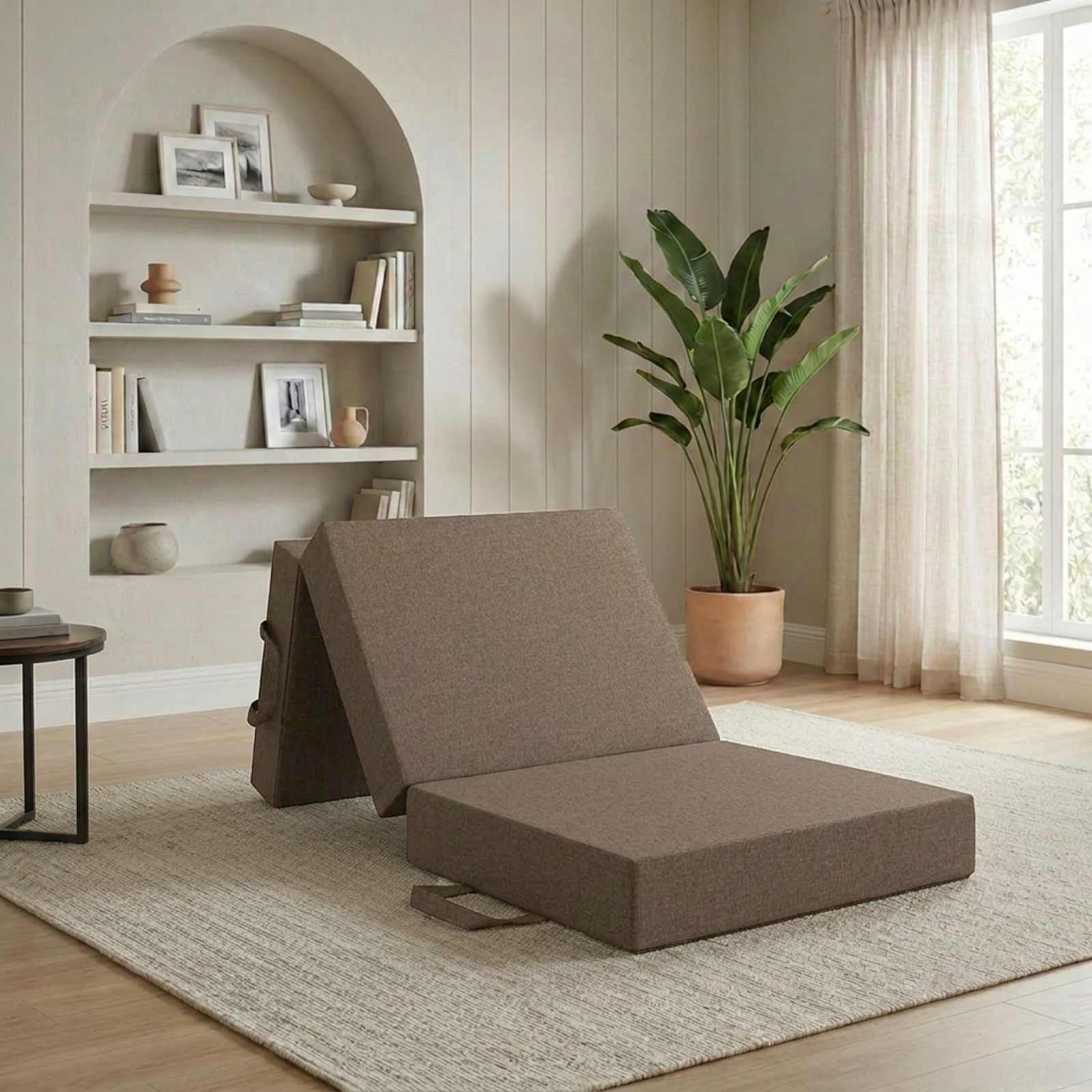 Κρεβάτι Καναπέ Αναδιπλούμενο 75 x 63 x 45 cm Taupe - Image 3