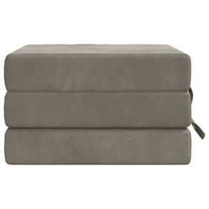 Skládací pohovka postel 75 x 63 x 45 cm Světle šedá - obrázek 4