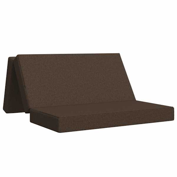 vidaXL Kokkupandav diivanvoodi 120 x 67 x 45 cm Pruunikashall