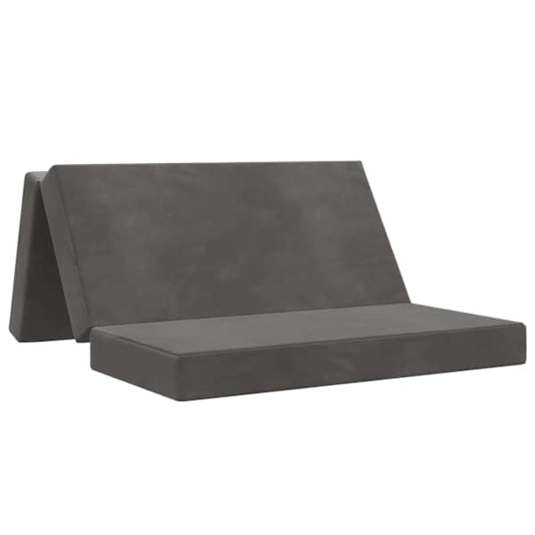 vidaXL Kokkupandav diivanvoodi 120 x 67 x 45 cm Tumehall