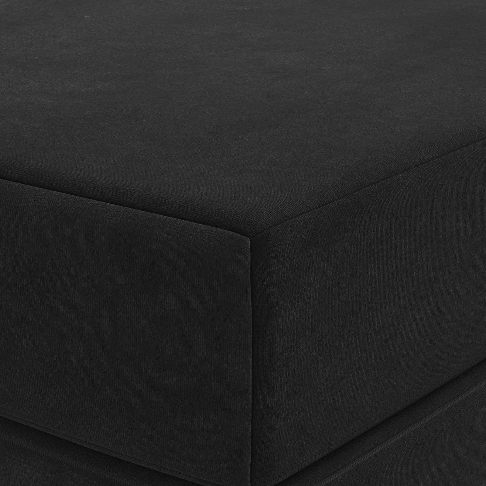 Skládací pohovka postel 140 x 67 x 45 cm Černá - obrázek 6
