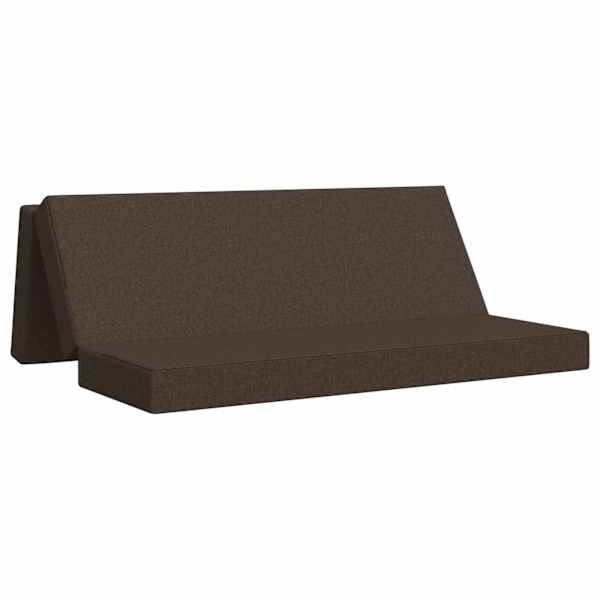 vidaXL Kokkupandav diivanvoodi 200 x 67 x 45 cm Pruunikashall