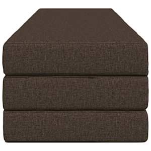 Skládací pohovka postel 200 x 67 x 45 cm Taupe - obrázek 4