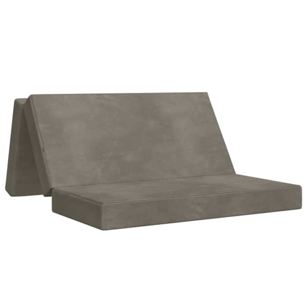 vidaXL Kokkupandav diivanvoodi 200 x 67 x 45 cm Helehall