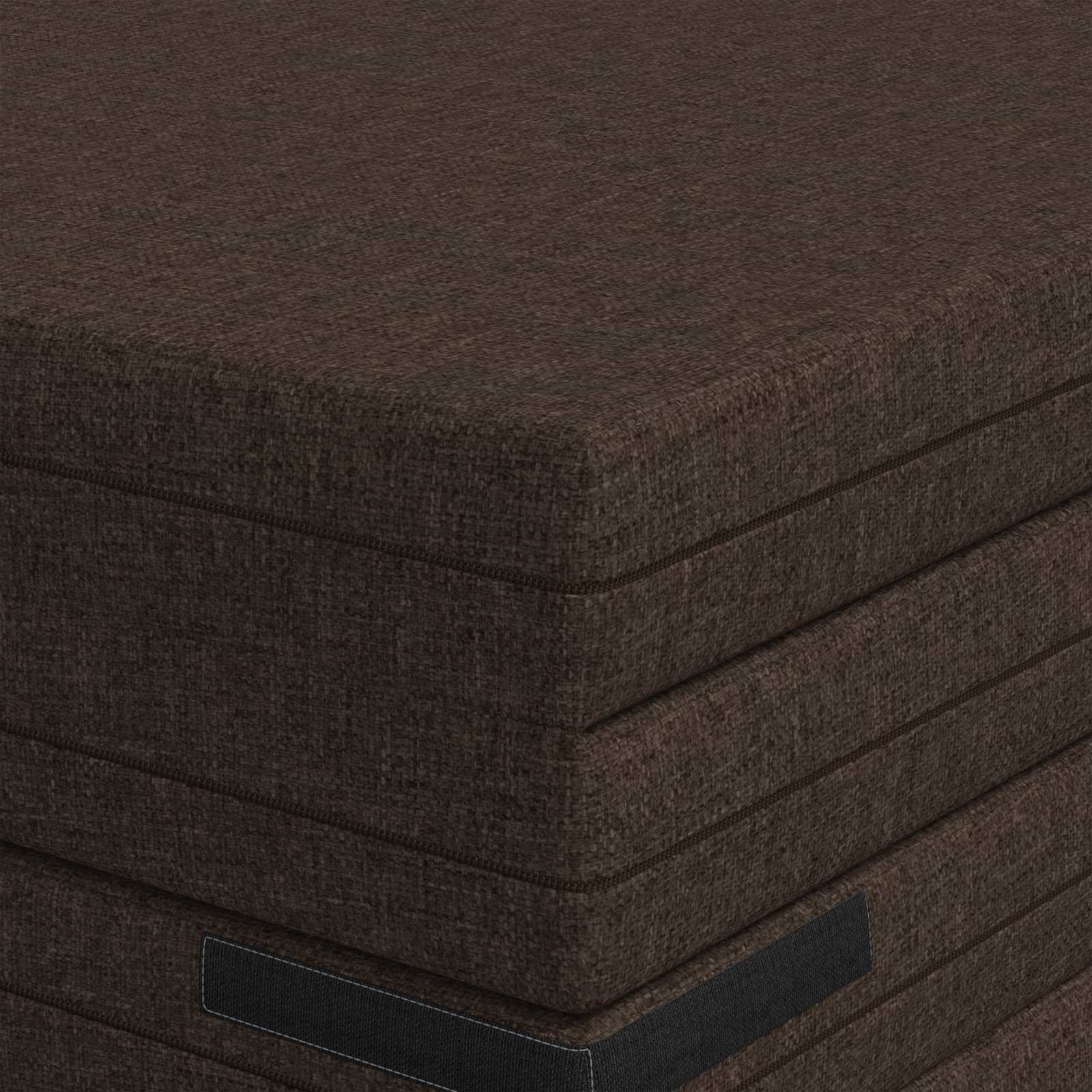 Skládací pohovka postel 140 x 67 x 45 cm Taupe - obrázek 7