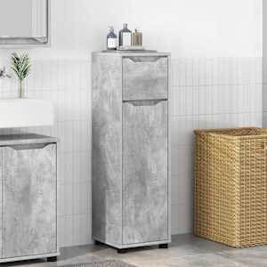 Kopalniška omarica s predalom Betonsko siva 30,5 x 30 x 101 cm