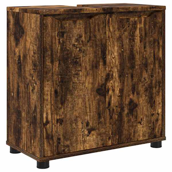 vidaXL Vannitoa valamu kapp Suitsetatud tamm 60 x 30 x 60 cm Tehispuit