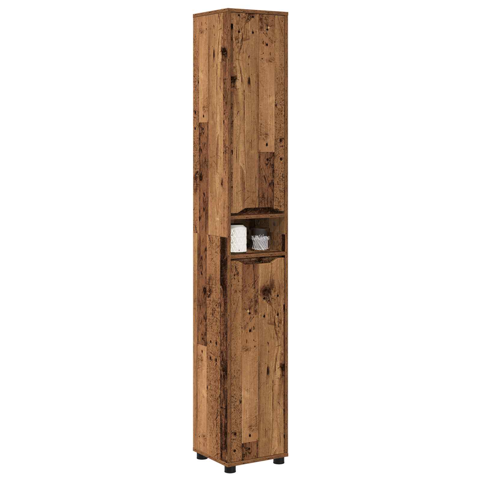 vidaXL Badezimmerschrank Altholz 30,5 x 30 x 195 cm Holzwerkstoff – Bild 3