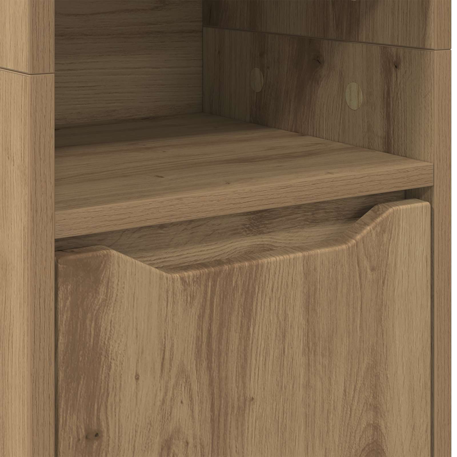 Badkamer Kast Artisan Eiken 30,5 x 30 x 195 cm Bewerkt hout - Afbeelding 10