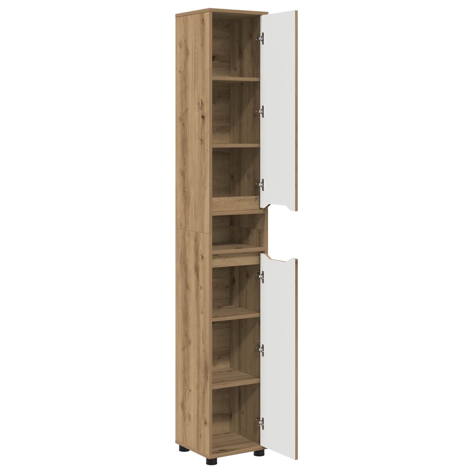 Badkamer Kast Artisan Eiken 30,5 x 30 x 195 cm Bewerkt hout - Afbeelding 5