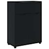 vidaXL Vannitoa kapp Must 72,5 x 36,5 x 100 cm Tehispuit
