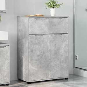 Kopalniška omarica s polico Betonsko siva 72,5 x 36,5 x 100 cm