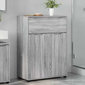 Kopalniška omarica s predalom Siva Sonoma 72,5 x 36,5 x 100 cm