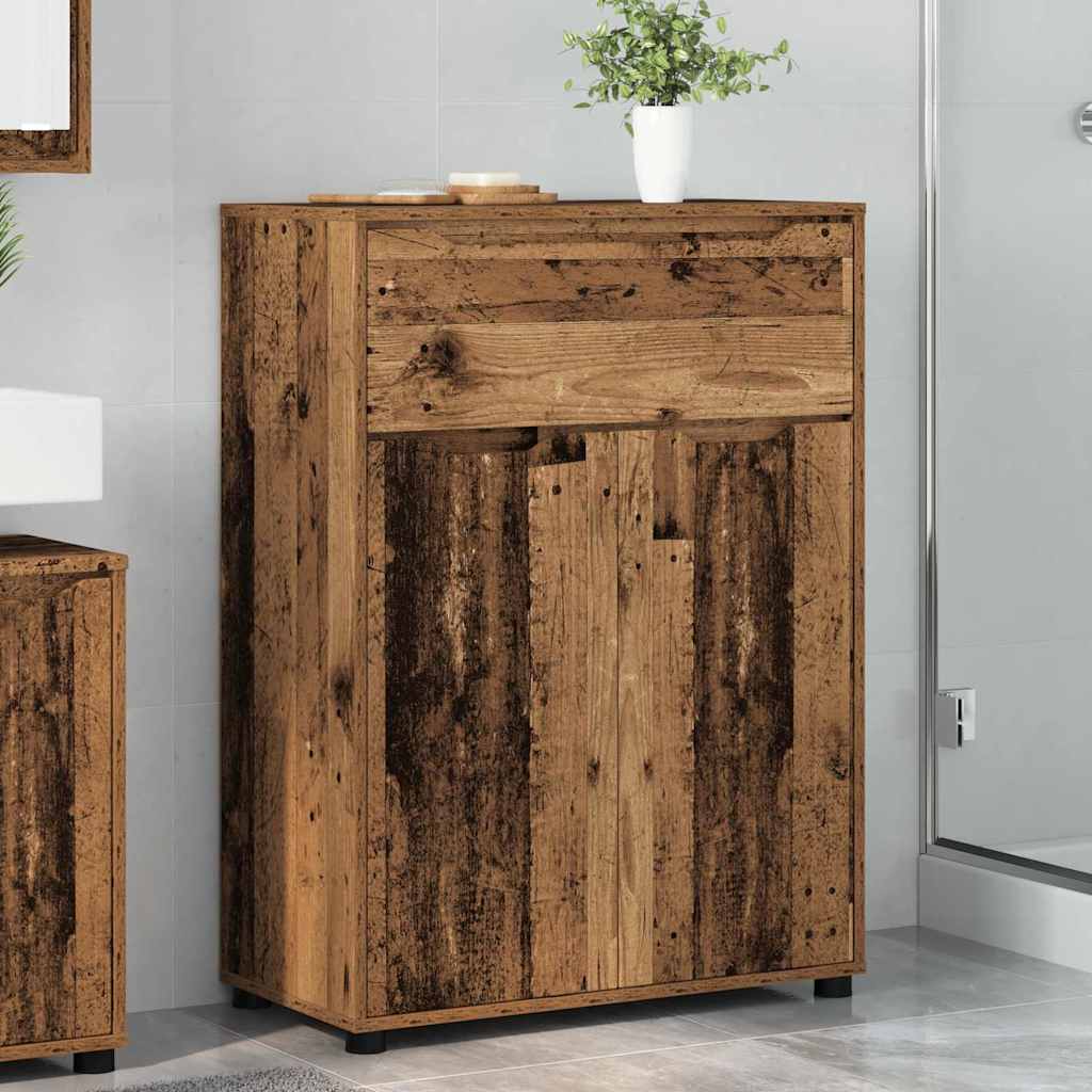 vidaXL Dulap de Baie Lemn Vechi 72,5 x 36,5 x 100 cm Lemn compozit