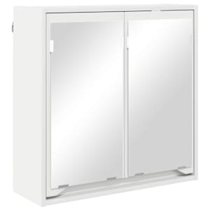 vidaXL Vannitoa peeglikapp Valge 60 x 20 x 60 cm Tehispuit