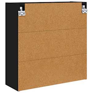 Koupelnová zrcadlová skříň s policí Černá 60 x 20 x 60 cm - obrázek 8