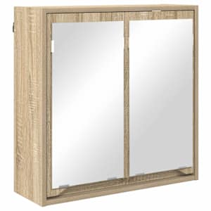 Koupelnová zrcadlová skříň s policí Sonoma dub 60 x 20 x 60 cm - obrázek 2