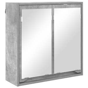 Koupelnová zrcadlová skříň Betonově šedá 60 x 20 x 60 cm - obrázek 2