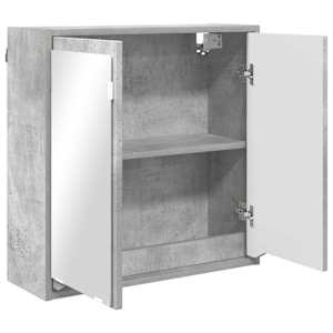 Koupelnová zrcadlová skříň Betonově šedá 60 x 20 x 60 cm - obrázek 5