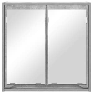Koupelnová zrcadlová skříň Betonově šedá 60 x 20 x 60 cm - obrázek 6